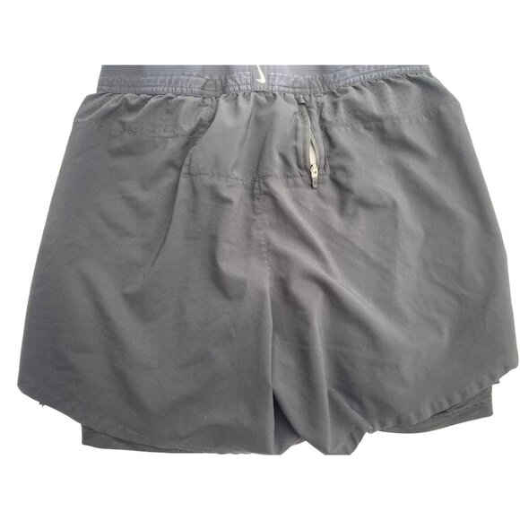 Nike Dri-Fit Women's Medium Med M Black Mesh Cycling lined Running Shorts - Picture 11 of 12